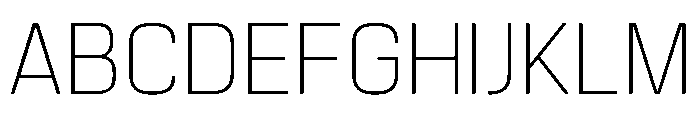 Manifold Thin Font UPPERCASE