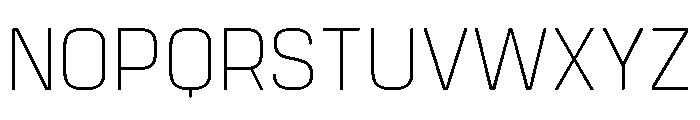 Manifold Thin Font UPPERCASE