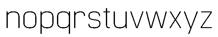 Manifold Thin Font LOWERCASE