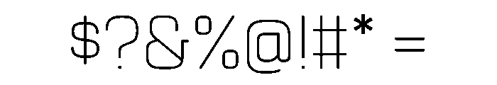 Manifold Font OTHER CHARS