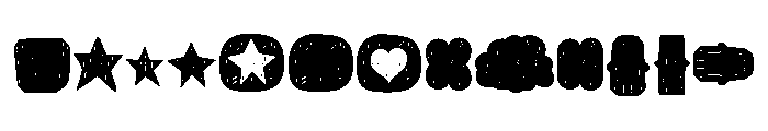 Manihot Dingbats Font UPPERCASE