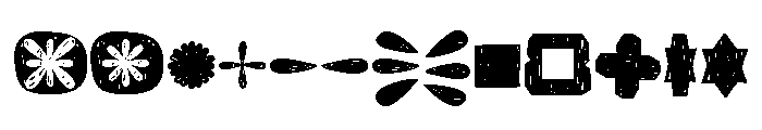 Manihot Dingbats Font LOWERCASE