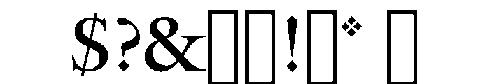 Mantinia CC Regular Font OTHER CHARS
