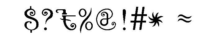 Mantra Regular Font OTHER CHARS