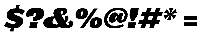 Maple Black Italic Font OTHER CHARS