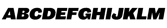 Maple Black Italic Font UPPERCASE