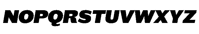 Maple Black Italic Font UPPERCASE