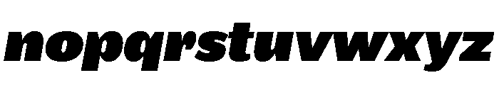 Maple Black Italic Font LOWERCASE