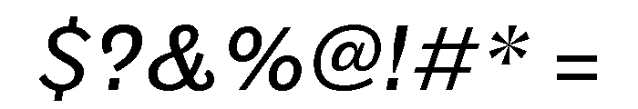 Maple Regular Italic Font OTHER CHARS