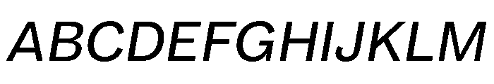 Maple Regular Italic Font UPPERCASE