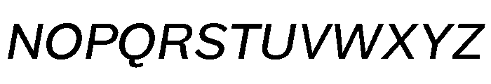 Maple Regular Italic Font UPPERCASE