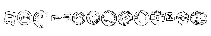 Marcel Euro Post One Font LOWERCASE