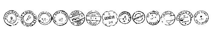 Marcel Euro Post Two Font UPPERCASE