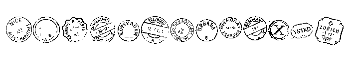 Marcel Euro Post Two Font UPPERCASE