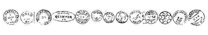 Marcel Euro Post Two Font LOWERCASE