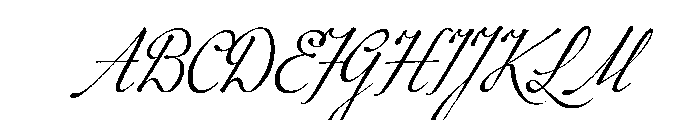 Marcel Script Font UPPERCASE