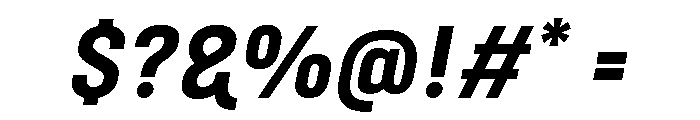 Marianina Bold Italic Font OTHER CHARS