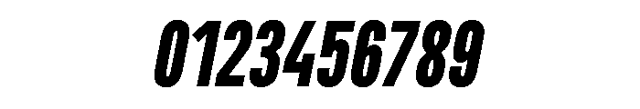 Marianina Condensed Bold Italic Font OTHER CHARS