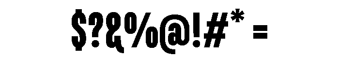 Marianina Condensed Bold Font OTHER CHARS