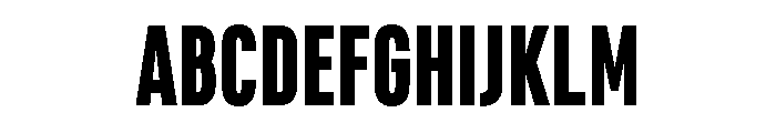 Marianina Condensed Bold Font UPPERCASE