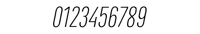 Marianina Condensed Extra Light Italic Font OTHER CHARS