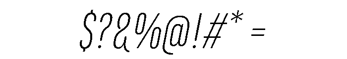 Marianina Condensed Extra Light Italic Font OTHER CHARS