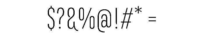 Marianina Condensed Extra Light Font OTHER CHARS