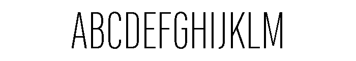 Marianina Condensed Extra Light Font UPPERCASE