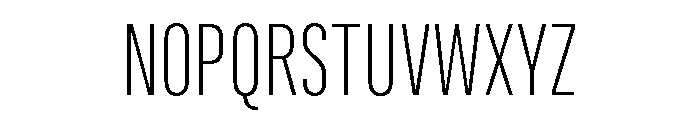 Marianina Condensed Extra Light Font UPPERCASE