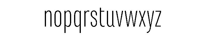 Marianina Condensed Extra Light Font LOWERCASE