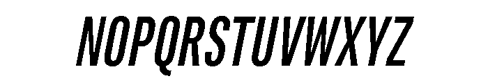 Marianina Condensed Regular Italic Font UPPERCASE