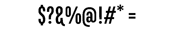 Marianina Condensed Regular Font OTHER CHARS