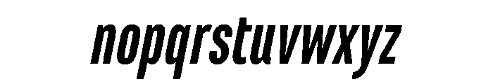 Marianina Condensed Semi Bold Italic Font LOWERCASE