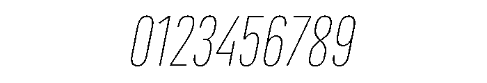 Marianina Condensed Thin Italic Font OTHER CHARS