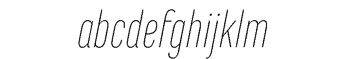 Marianina Condensed Thin Italic FONT