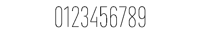 Marianina Condensed Thin Font OTHER CHARS