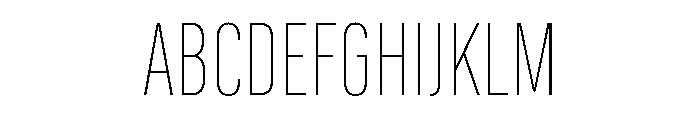 Marianina Condensed Thin Font UPPERCASE