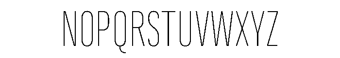 Marianina Condensed Thin Font UPPERCASE