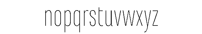 Marianina Condensed Thin Font LOWERCASE