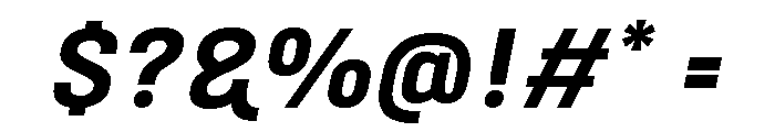Marianina Extended Bold Italic Font OTHER CHARS