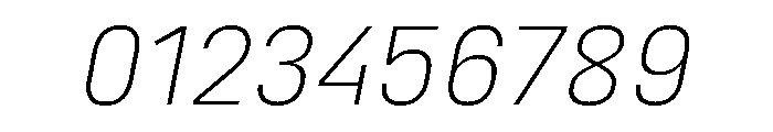 Marianina Extended Extra Light Italic Font OTHER CHARS