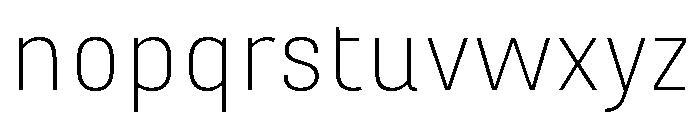Marianina Extended Extra Light Font LOWERCASE