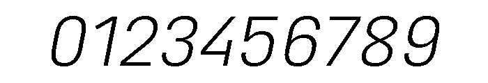 Marianina Extended Light Italic Font OTHER CHARS