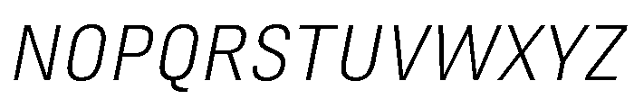 Marianina Extended Light Italic Font UPPERCASE