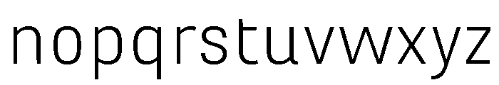 Marianina Extended Light Font LOWERCASE