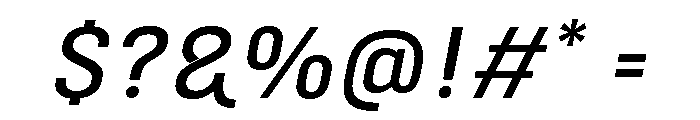 Marianina Extended Regular Italic Font OTHER CHARS