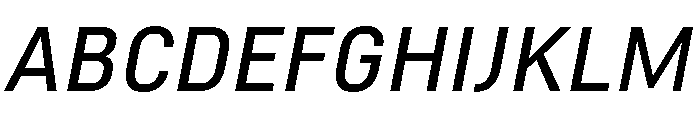 Marianina Extended Regular Italic Font UPPERCASE
