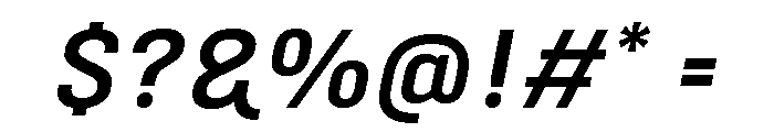 Marianina Extended Semi Bold Italic Font OTHER CHARS