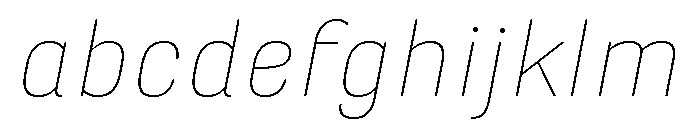 Marianina Extended Thin Italic FONT