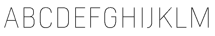 Marianina Extended Thin Font UPPERCASE
